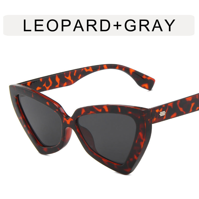 Wholesale Triangular cat eye rice stud PC women's sunglasses